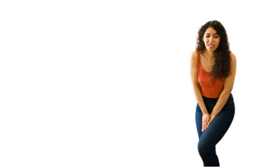 Woman experiencing symptoms of a Urinary Tract Infection (UTI) seeking UTI treatment in Pune by Dr. Kalpesh Saswade at Vandana Uro Care.